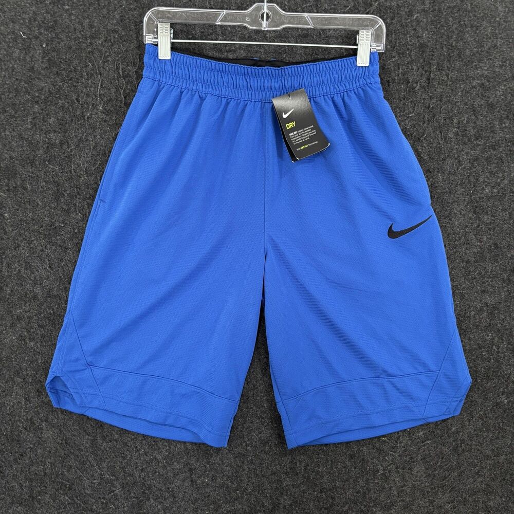 Nike Icon Basketball Shorts Men's Small Blue Dri-Fit 10" Pockets AJ3914-480